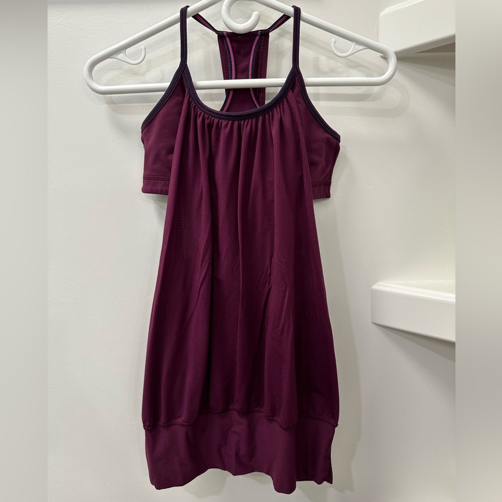 Lululemon burgundy No Limits Tank